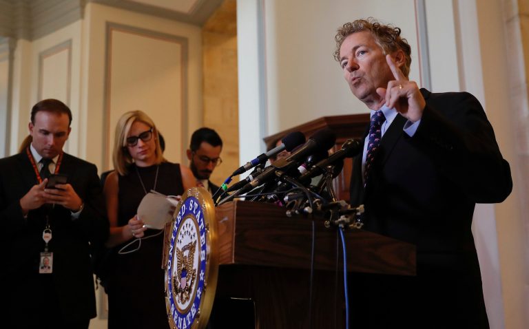 The Kentucky Republican in his criticism cited a study that the plan authored by the Trump White House and congressional GOP leadership could raise taxes on many middle-class households. (AP Photo/Pablo Martinez Monsivais)