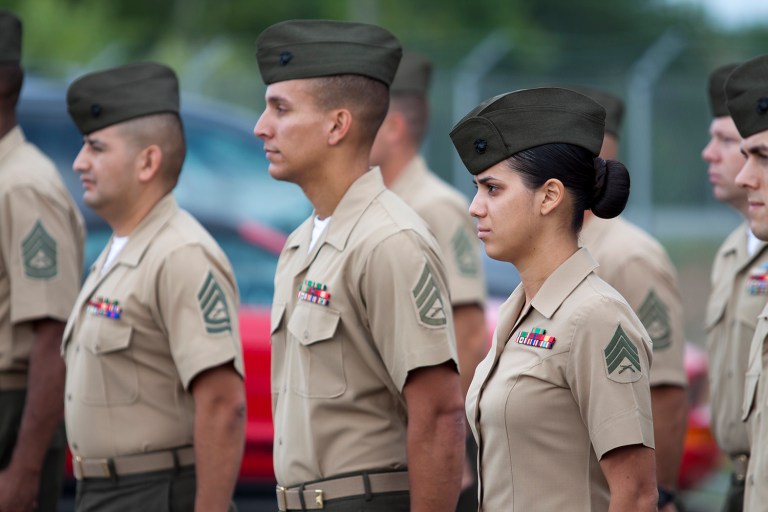 The Marine Corps recruit training program separates males from females during boot camp, and according to Bernard, this is where the culture of misogyny begins. (iStock)