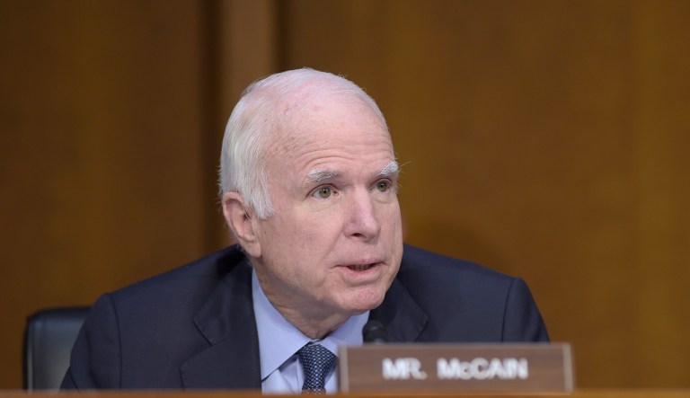 McCain said that his decision to stay up late watching an Arizona Diamondbacks baseball game contributed to his confusing series of questions to former FBI Director James Comey on Thursday. (AP Photo/Susan Walsh)