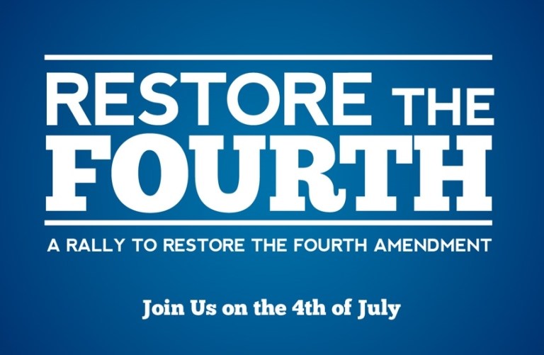 Restore the Fourth, a movement focused on standing up for the Fourth Amendment, is holding rallies across the country on the Fourth of July.