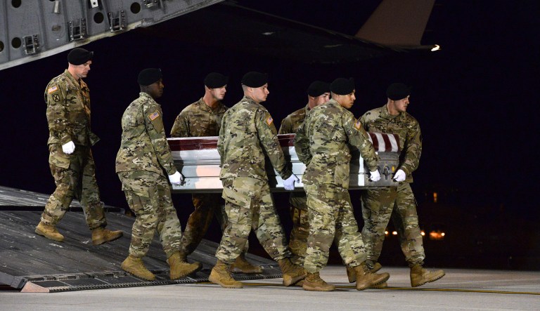 Questions remain over what exactly led to the deaths of the four soldiers in Niger. (Staff Sgt. Aaron J. Jenne/U.S. Air Force via AP)
