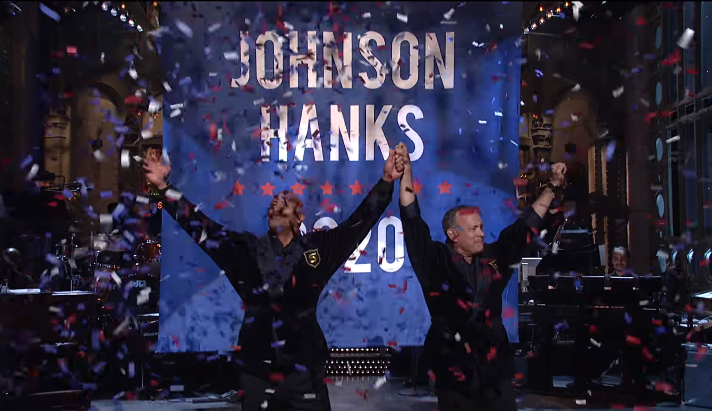 Dwayne ‘The Rock’ Johnson and Tom Hanks announce 2020 bid on ‘SNL’