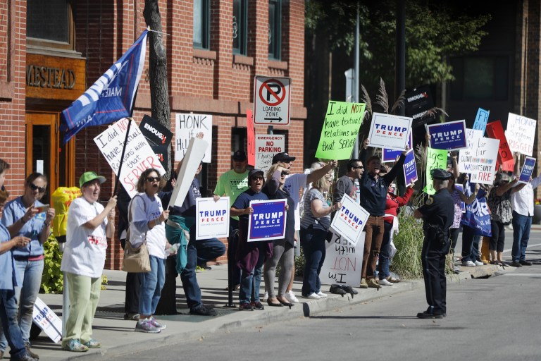 Election burnout appears to be a fairly bipartisan phenomenon. (AP Photo/Matt Rourke)