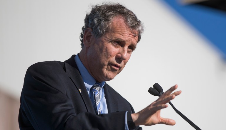More than 50 Democrats, led by top Senate Banking Committee Democrat Sherrod Brown of Ohio, (pictured above) wrote Consumer Financial Protection Bureau acting director Mick Mulvaney Friday to warn that reorganizing the bureau's Office of Fair Lending and Equal Opportunity and removing its enforcement role 