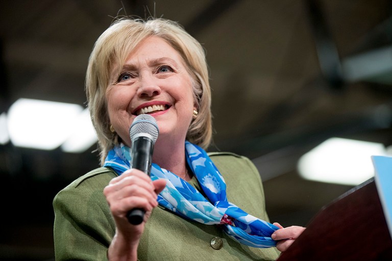 Democratic presidential candidate Hillary Clinton has been traveling the country giving speeches about jobs, hammering Donald Trump on the economy, and mostly avoiding press contact that could bring attention to her email scandal, the Clinton Foundation, or her record as secretary of state. (AP Photo/Andrew Harnik)
