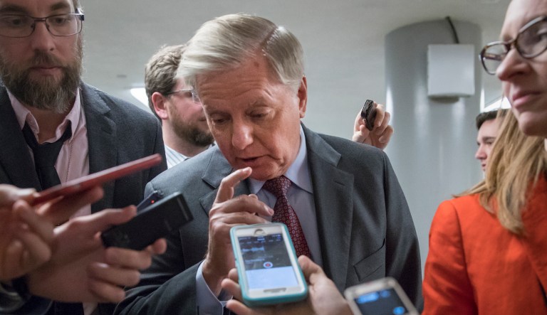 "South Korea should be an unaccompanied tour. It's crazy to send thousands of children to South Korea. I want them to stop sending dependents," Lindsey Graham said. (AP Photo/J. Scott Applewhite)