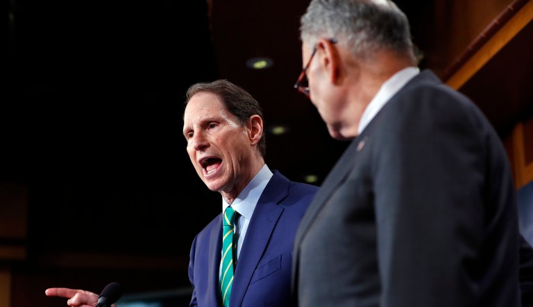 Sen. Ron Wyden, D-Ore., said the bill should return to committee so it can be reworked in a way that leads to bipartisan support. (AP Photo/Pablo Martinez Monsivais)