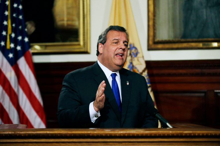 New Jersey Gov. Chris Christie has edged ahead of former Secretary of State Hillary Clinton in a new Iowa poll, 45 percent to 40 percent in a head-to-head matchup. (AP Image)