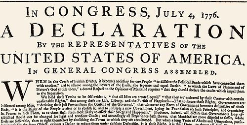 Democrats Denounce the Declaration of Independence, Because Equality?