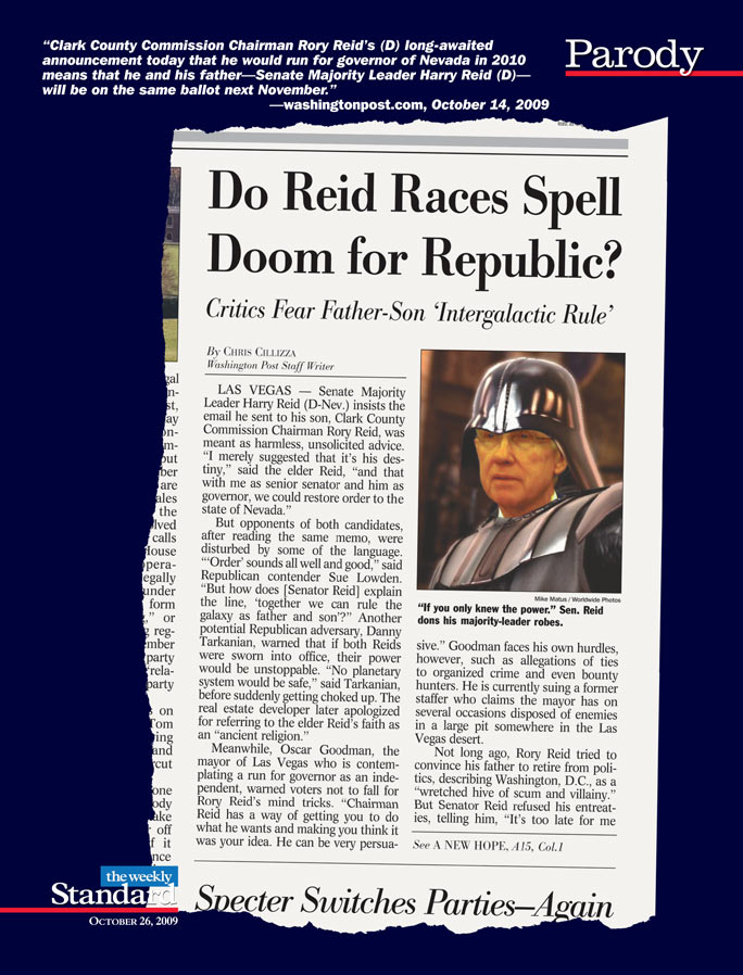 Will the Reids rule the galaxy as one?