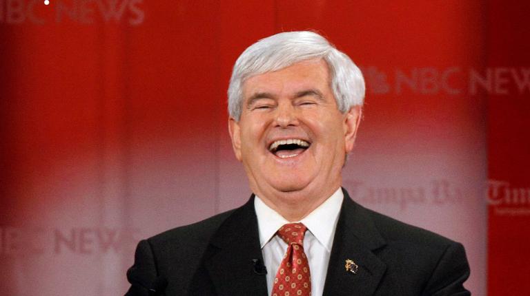 Team Newt’s post-debate stunt