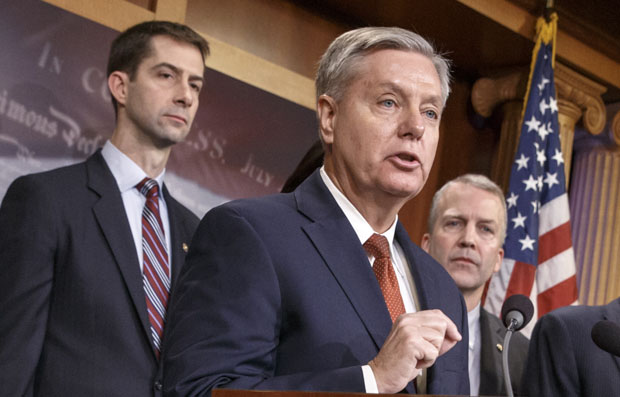 The last straw, Sen. Lindsey Graham, R-S.C., said Tuesday, was Obama's threat to veto bipartisan legislation that would force the administration to seek Congressional approval for a deal. (AP File)