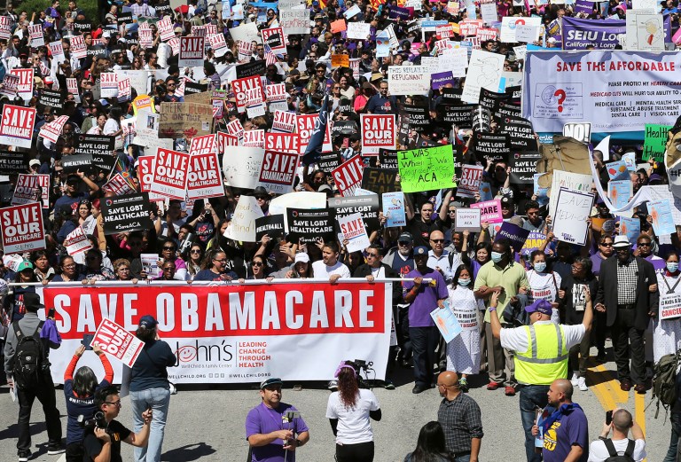 Save My Care, a group working to defend Obamacare, is expanding its attack ads against Republicans who voted in favor of the health bill. (AP Photo/Reed Saxon)