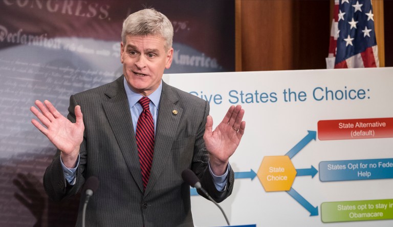 Sen. Bill Cassidy has stressed that Obamacare has resulted in high-cost premiums and deductibles on middle-class families who do not qualify for subsidies under the law. (AP Photo/J. Scott Applewhite)