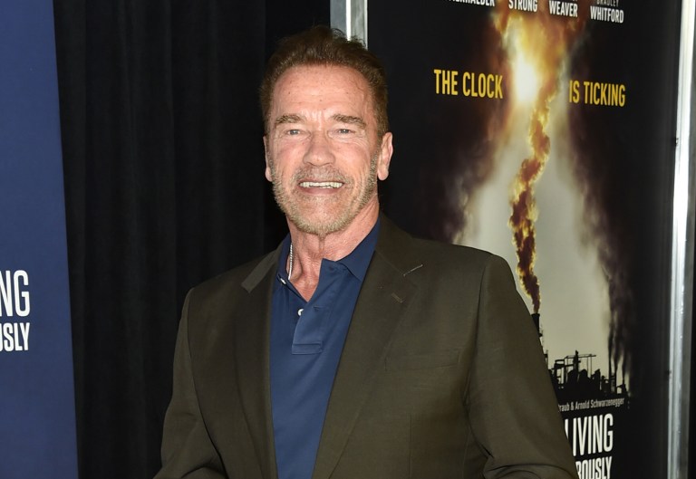 Arnold Schwarzenegger said that he would have run for president this year if he were a natural born citizen of the United States. (Photo by Evan Agostini/Invision/AP)