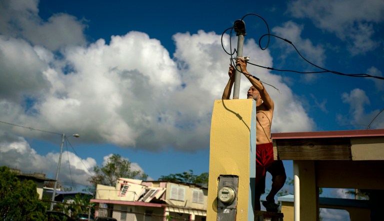 Two-thirds of residents have power, but around 1 million people are still living in the dark. (AP Photo/Ramon Espinosa)