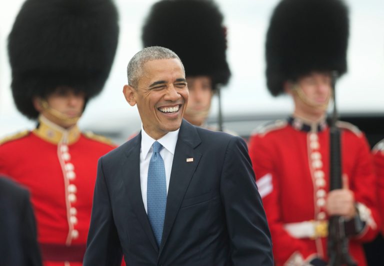 Obama emphasized the positive, underscoring the 