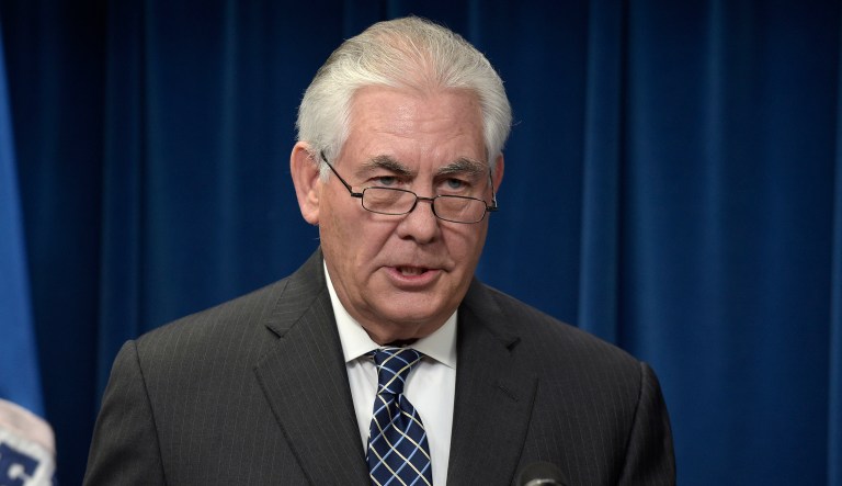 Secretary of State Rex Tillerson said President Trump kicked off his two-hour meeting with Russian President Vladimir Putin by addressing Russia's election meddling and pressed the issue with him repeatedly. (AP Photo/Susan Walsh, File)
