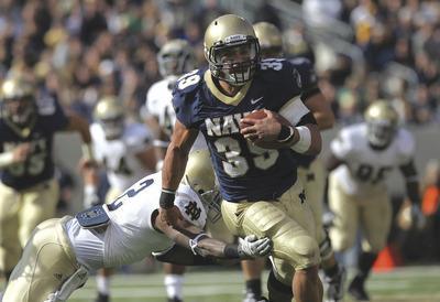 Nick Laham/Getty Images
Fullback Alexander Teich and Navy lost the Commander-in-Chief Trophy for the first time in eight years last season.