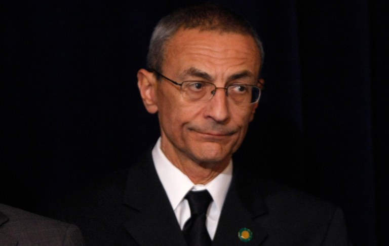 Podesta said that the New York Times was saving a story on Hillary Clinton's personal email server for a 