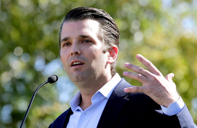 Donald Trump Jr. suggested that there may be more CNN employees rigging the system against his father. (AP Photo/Matt York)