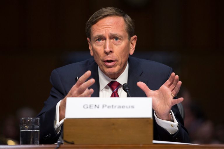 DavidÂ Petraeus suggested that embedding U.S. advisers with Iraqi combat units at the brigade level would better enable them to fight the Islamic State. (AP Photo)Â 