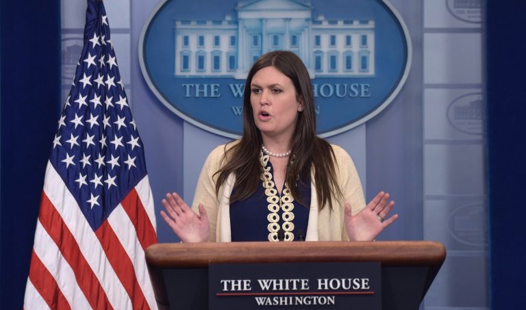 —œHe had a conversation with the deputy attorney general on Monday where they had come to him to express their concerns and he requested them to put those concerns in writing,—? Sanders said. (AP)