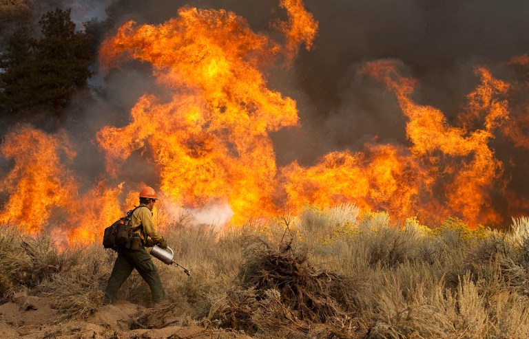 Three Republicans promise to press other lawmakers on ways to revamp the way the government fights fires. (AP Photo/Francis Specker)