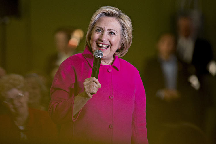 A Fox News poll released Friday, which found her trailing three out of four GOP presidential candidates she was tested against and leading none of them. (Bloomberg/Daniel Acker)