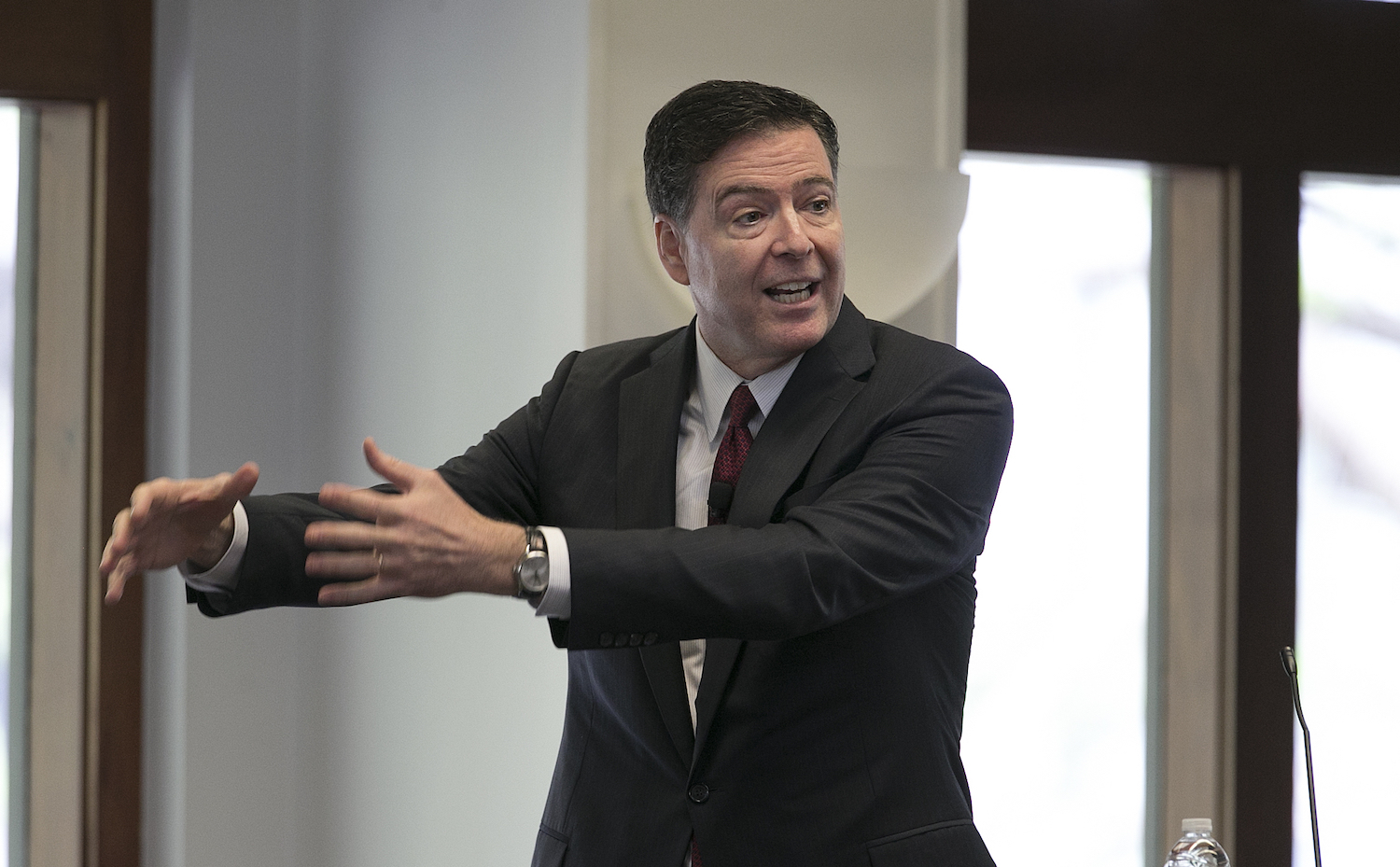 FBI Director James Comey seen at the White House