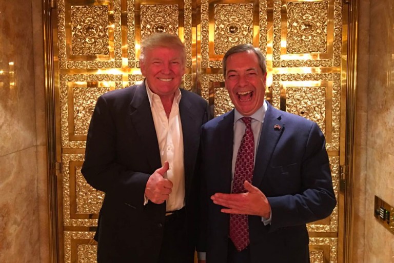The two met earlier this month following the election, after which Farage tweeted, 