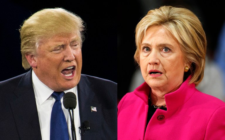 CORRECTS DATE IN SECOND SENTENCE - FILE - In this March 21, 2016 file photo, Republican presidential candidate Donald Trump speaks in Washington. Republican and Democratic presidential candidates clashed over the role of government, and its limitations, in enforcing U.S. national security Tuesday, March 22, 2016, following deadly attacks on the Brussels airport and metro system. (AP Photo/Evan Vucci, File)