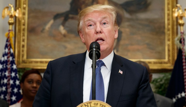 President Trump disagreed with Vice President Mike Pence's statement that no one's rights should be trampled in gun control legislation. 