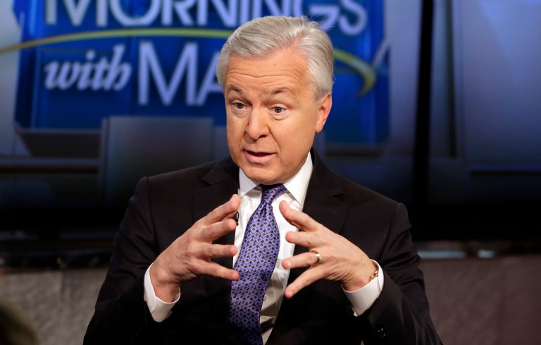 Wells Fargo CEO John Stumpf will forfeit an estimated $41 million in equity awards and his salary as the banking corporation conducts an independent investigation into the firm's handling of retail banking sales practices, the company announced Tuesday evening. (AP Photo/Richard Drew)