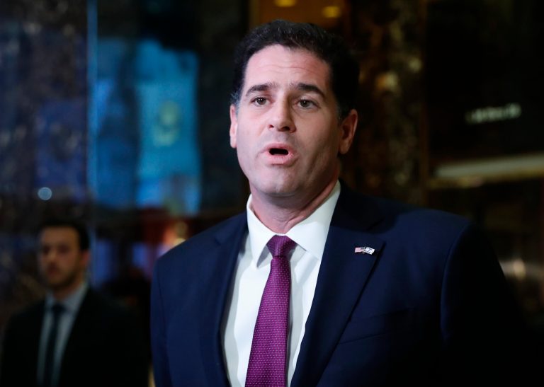 Israeli Ambassador to the U.S. Ron Dermer supports President-elect Trump's pledge to move the embassy from Tel Aviv to Jerusalem. (AP Photo/Carolyn Kaster)
