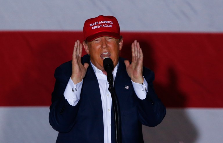 The non-disclosure agreement bans volunteers from speaking negatively about Donald Trump with no end date. (AP Photo/Paul Sancya)