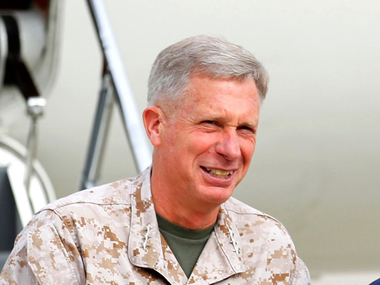 As Gen. Thomas Waldhauser awaits expected approval from President Trump, he is also promising to be judicious in the use of force. (AP Photo/Mike Blake, Pool, File)