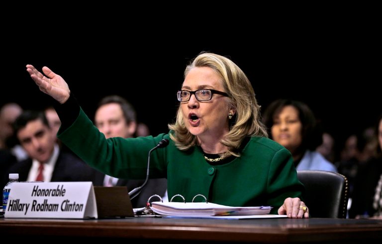 Staffers close to former Secretary of State Hillary Clinton lobbied senior House Democrats to appoint Democratic lawmakers to the House Select Committee on Benghazi to serve as a first line of defense against GOP criticisms of her behavior, Politico reported. (AP Photo)