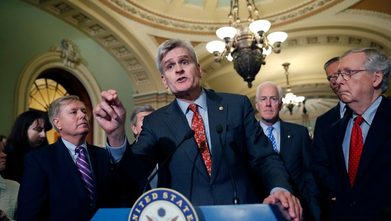 Senators say Republican governors won't eliminate pre-existing condition protections in Obamacare under their new legislation. (AP Photo/Alex Brandon)