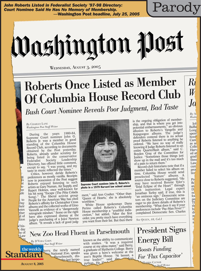 John G. Roberts, dues-paying member.