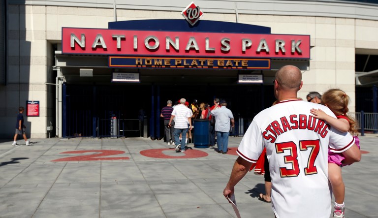 The swanky Nationals Park seats around 41,000 fans total while Metro regularly packs upwards of 760,000 passengers each day on its trains. (AP Photo/Alex Brandon)