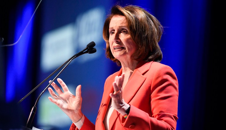 Asked whether House Minority Leader Nancy Pelosi supports Rep. Dan Lipinski's re-election bid, Pelosi waded into the contentious debate with three simple words: 
