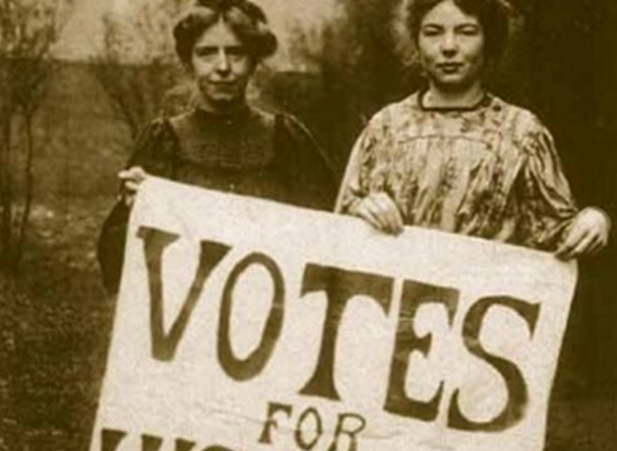 Dem candidates use photo of U.K. suffragettes to commemorate 19th Amendment