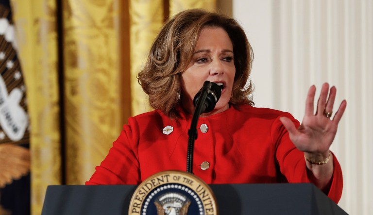 K.T. McFarland's career in the administration became embroiled in the controversy over then-national security adviser Michael Flynn's conversations about U.S. sanctions policy with Russian Ambassador Sergey Kislyak. (AP Photo/Pablo Martinez Monsivais, File)