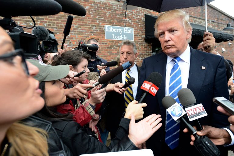 Chris Wallace has said he is working to do an interview with Donald Trump, but has specified that he will not allow the candidate to callÂ the show. (AP Photo)