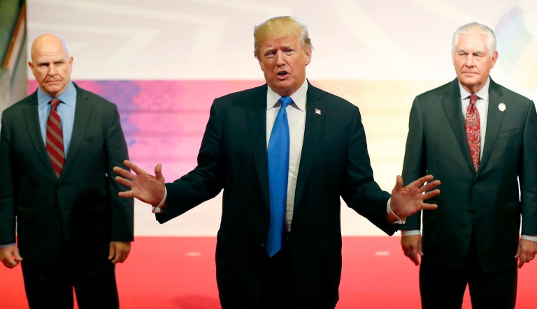 President Trump said he has already brought up the subject of the detained UCLA basketball players with Chinese President Xi Jinping, but he delved into greater detail on Tuesday, expressing optimism that the three men could avoid prison sentences and return home soon. (AP Photo/Bullit Marquez)
