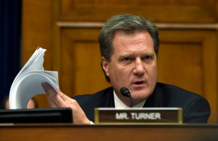 In a letter Monday to House leadership, 102 Republicans led by Mike Turner of Ohio, a House Armed Services subcommittee chairman, said the $561 billion in Pentagon spending requested by President Obama is the minimum they will accept.Â (AP Photo/Susan Walsh)