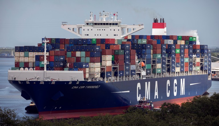 Senators say the Trump administration's 10-day waiver does not go far enough to help rebuilding efforts and encourage long-term economic growth on the island. (Stephen Morton/Georgia Port Authority via AP)