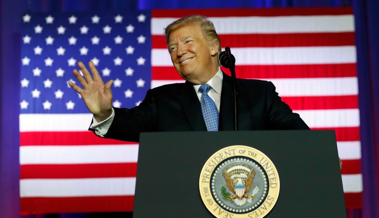 North Korea called President Trump a maniac on Wednesday, along with other names. (AP Photo/Alex Brandon)