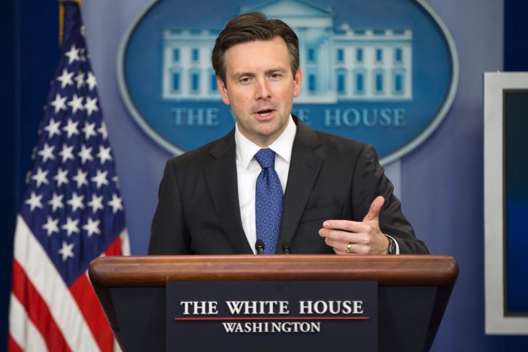White House press secretary Josh EarnestÂ said the Obama administration is not confident that a two-state solution will happen during President Obama's tenure.Â (AP Photo/Evan Vucci)